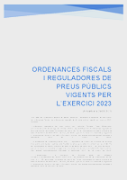 Ordenances fiscals i reguladores 2023 - text refós 29/05/23