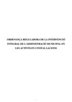 Ordenança intervenció administració municipal