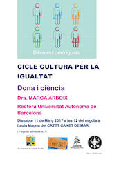 Cartell Cultura per la igualtat - 2017