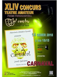 Cartell carnaval - premi pedracastell - gener 2018